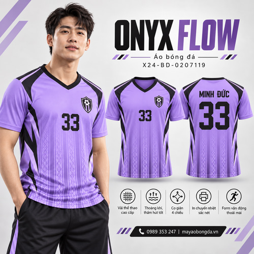 Áo bóng đá x24sport Onyx Flow