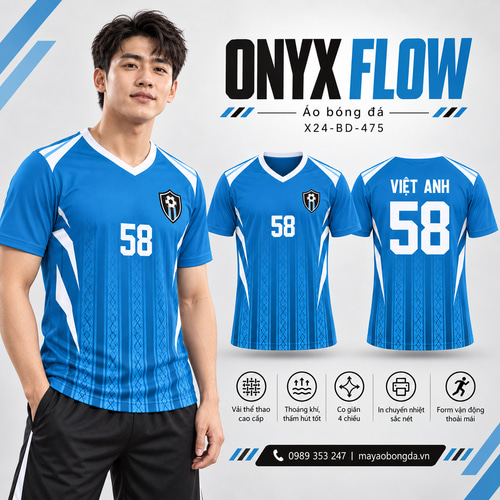 Áo bóng đá x24sport Onyx Flow