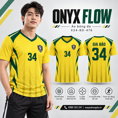 Áo bóng đá x24sport Onyx Flow