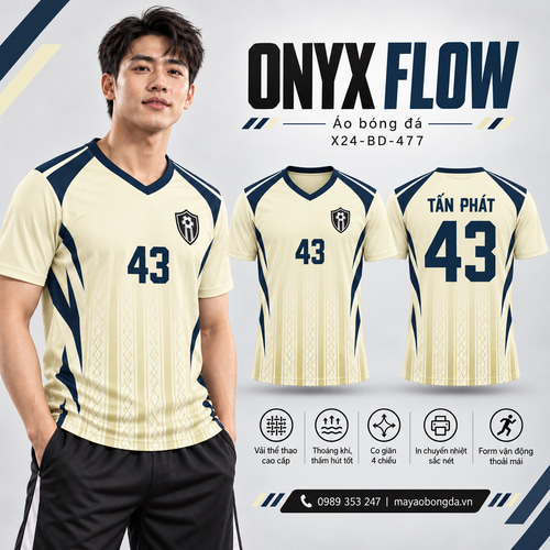Áo bóng đá x24sport Onyx Flow
