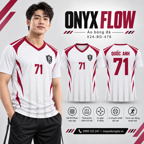 Áo bóng đá x24sport Onyx Flow