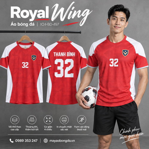 Áo bóng đá x24sport Royal Wing