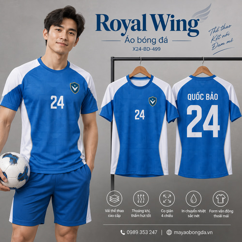 Áo bóng đá x24sport Royal Wing