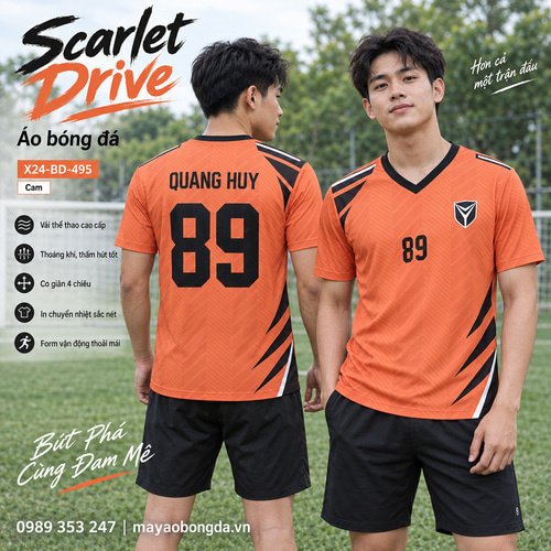 Áo bóng đá x24sport Scarlet Drive