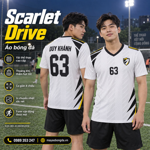 Áo bóng đá x24sport Scarlet Drive