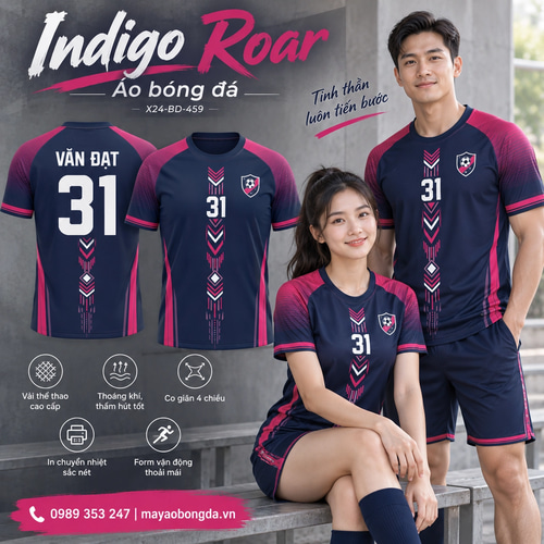 Áo bóng đá x24sport Indigo Roar