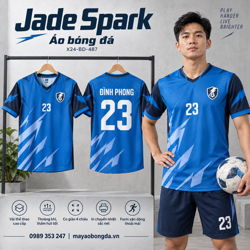 Áo bóng đá x24sport Jade Spark