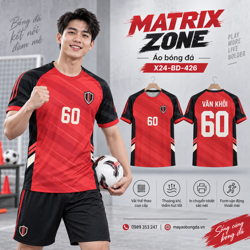 Áo bóng đá x24sport Matrix Zone