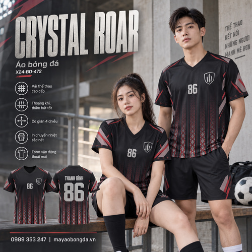 Áo bóng đá x24sport Crystal Roar