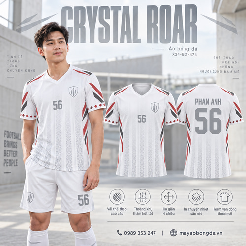Áo bóng đá x24sport Crystal Roar