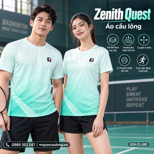 Áo cầu lông x24sport Zenith Quest
