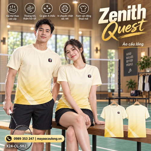 Áo cầu lông x24sport Zenith Quest