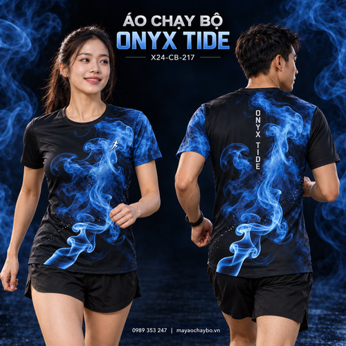 Áo chạy bộ x24sport Onyx Tide