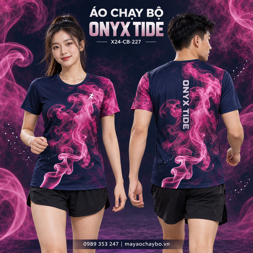 Áo chạy bộ x24sport Onyx Tide