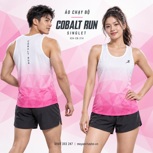 Áo chạy bộ singlet x24sport Cobalt Run