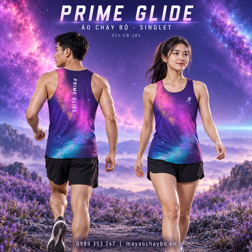 Áo chạy bộ singlet x24sport Prime Glide