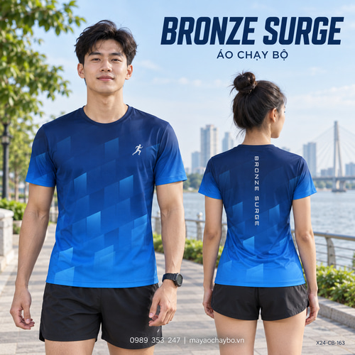 Áo chạy bộ x24sport Bronze Surge