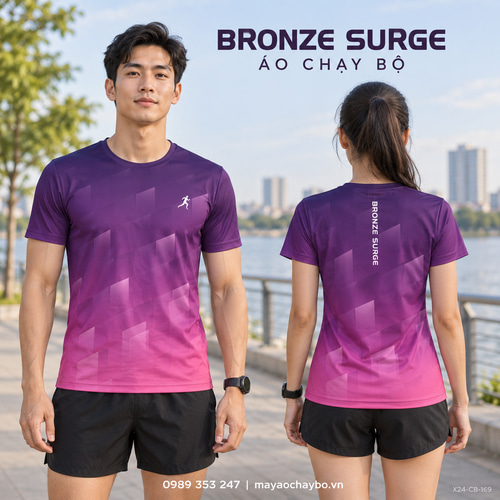 Áo chạy bộ x24sport Bronze Surge