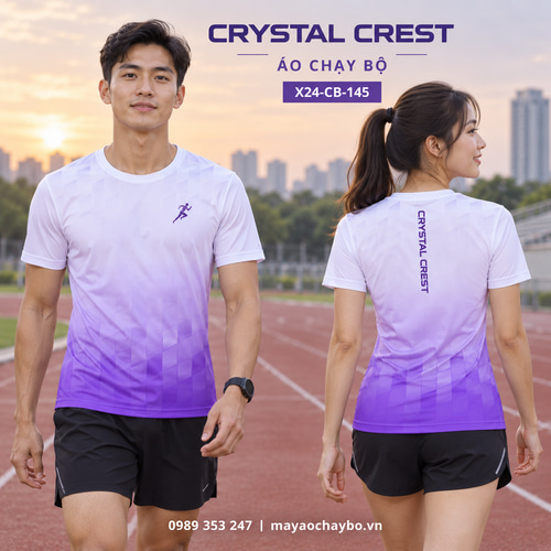 Áo chạy bộ x24sport Crystal Crest