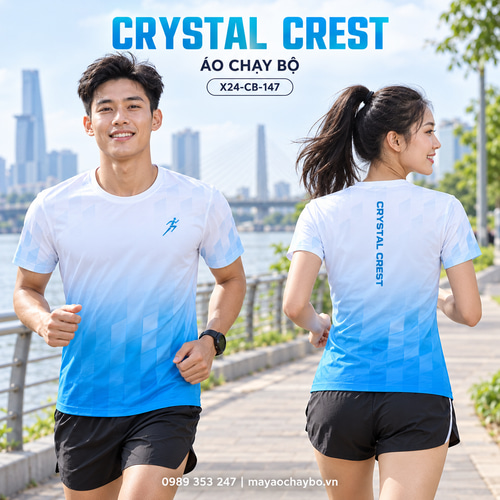 Áo chạy bộ x24sport Crystal Crest