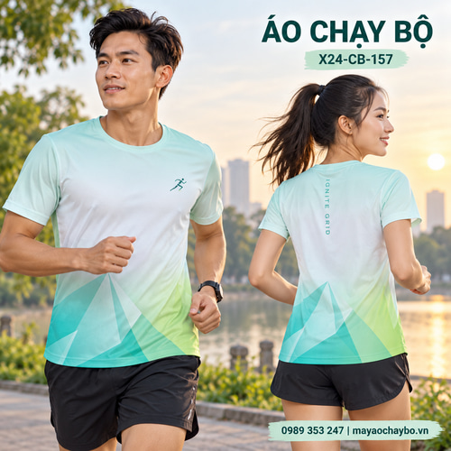 Áo chạy bộ x24sport Ignite Grid