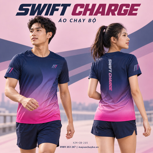 Áo chạy bộ x24sport Swift Charge