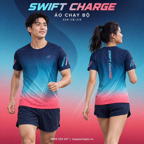 Áo chạy bộ x24sport Swift Charge