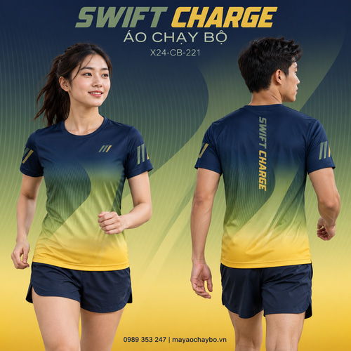 Áo chạy bộ x24sport Swift Charge