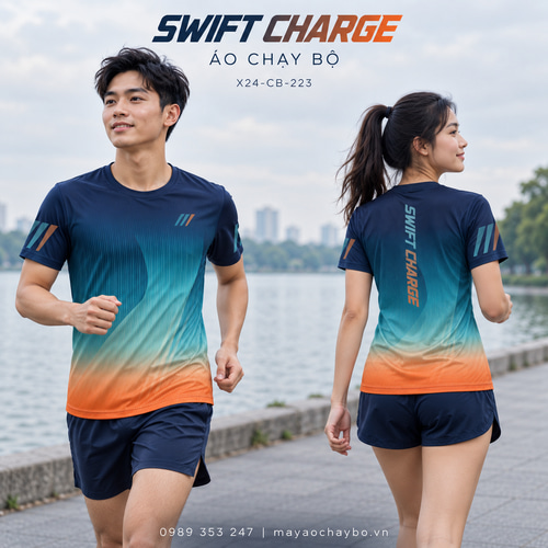 Áo chạy bộ x24sport Swift Charge