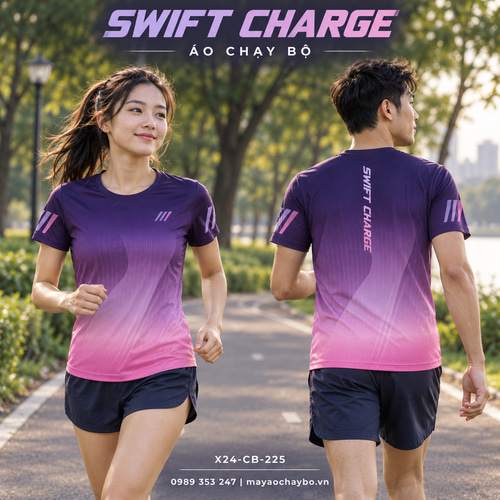 Áo chạy bộ x24sport Swift Charge
