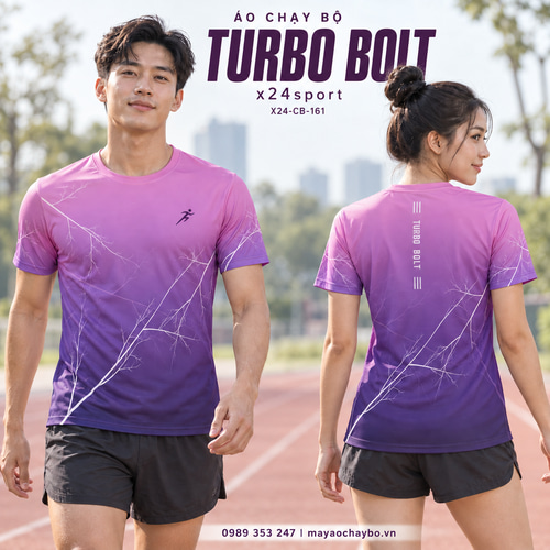 Áo chạy bộ x24sport Turbo Bolt