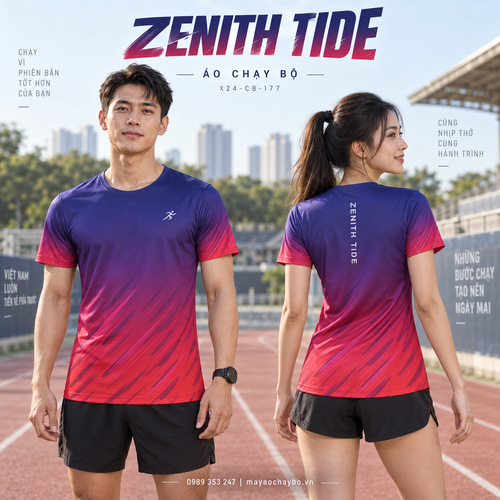 Áo chạy bộ x24sport Zenith Tide