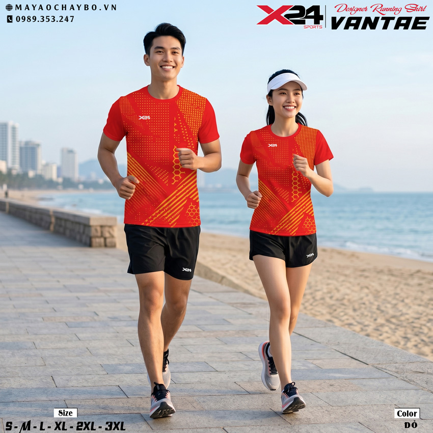 Áo Chạy Bộ PND CB-069 Đỏ – Năng Động, Cá Tính, Thoáng Khí Và Unisex