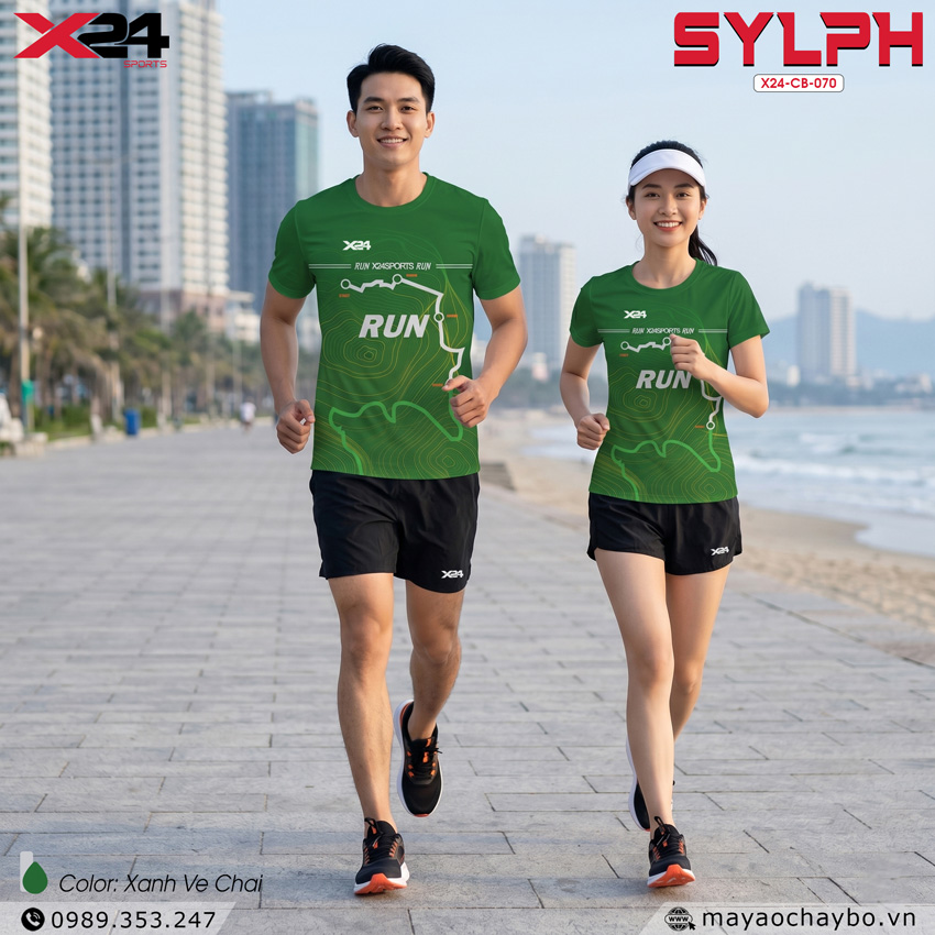 Áo Chạy Bộ PND Xanh Ve Chai – Đột Phá Thời Trang Thể Thao