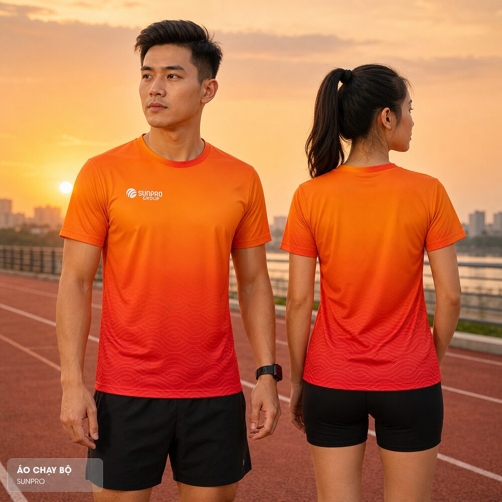 Áo Chạy Bộ Năng Động Màu Cam Đỏ SunPro – Nâng Tầm Khí Chất Thể Thao