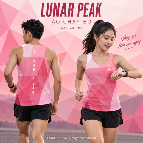 Áo chạy bộ singlet x24sport Lunar Peak