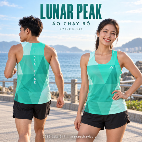 Áo chạy bộ singlet x24sport Lunar Peak