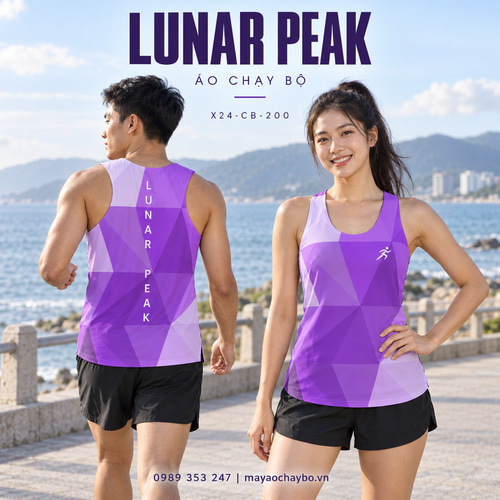 Áo chạy bộ singlet x24sport Lunar Peak