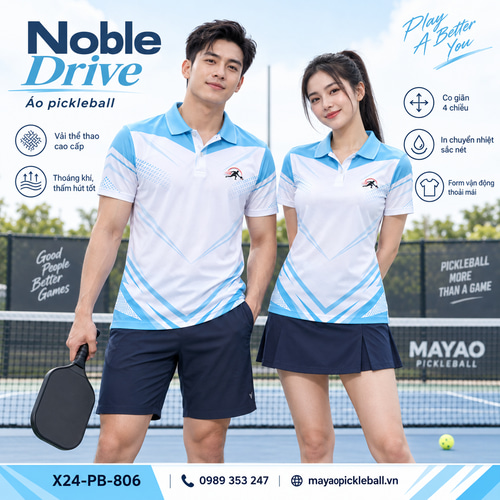 Áo pickleball x24sport Noble Drive