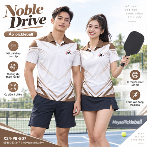 Áo pickleball x24sport Noble Drive