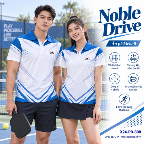 Áo pickleball x24sport Noble Drive