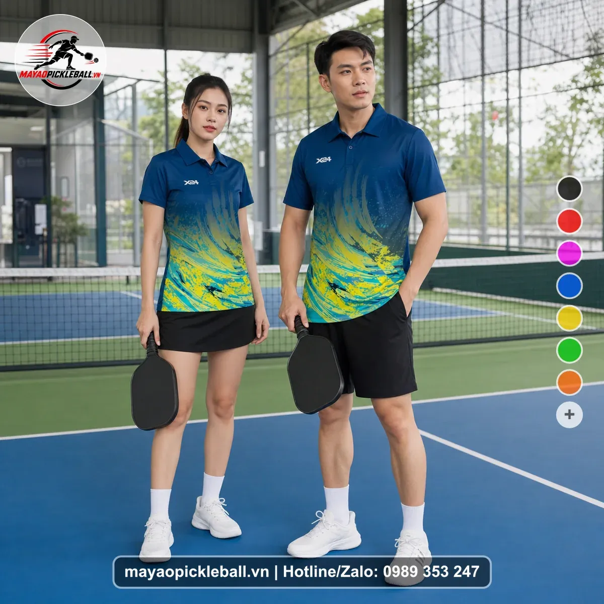 Bộ Quần Áo Pickleball PND-PB-085 Tím