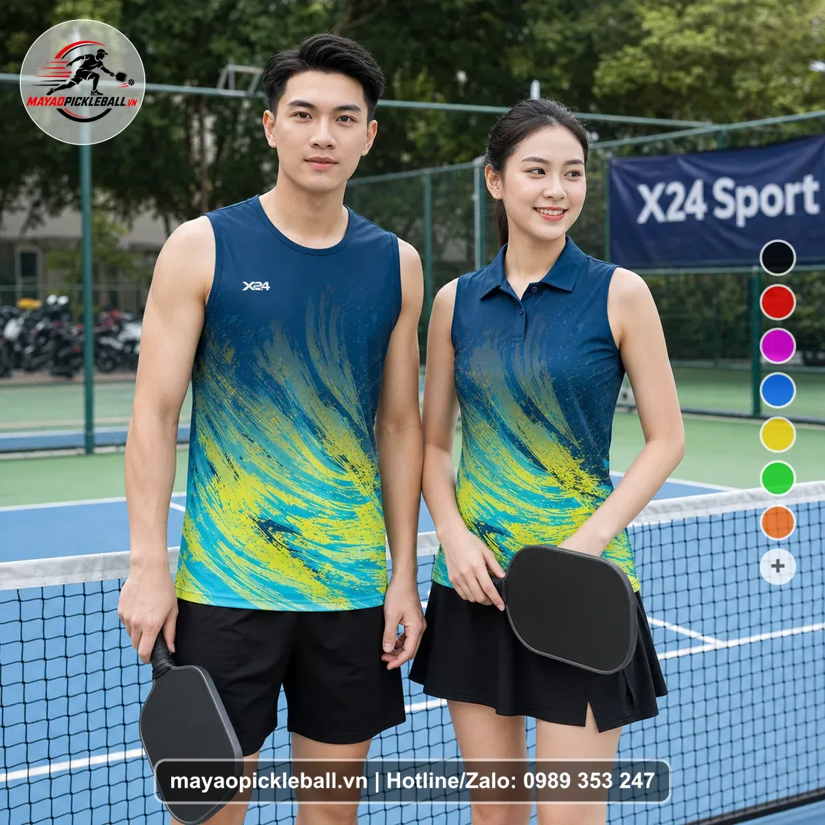 Bộ Quần Áo Pickleball PND-PB-085 Tím
