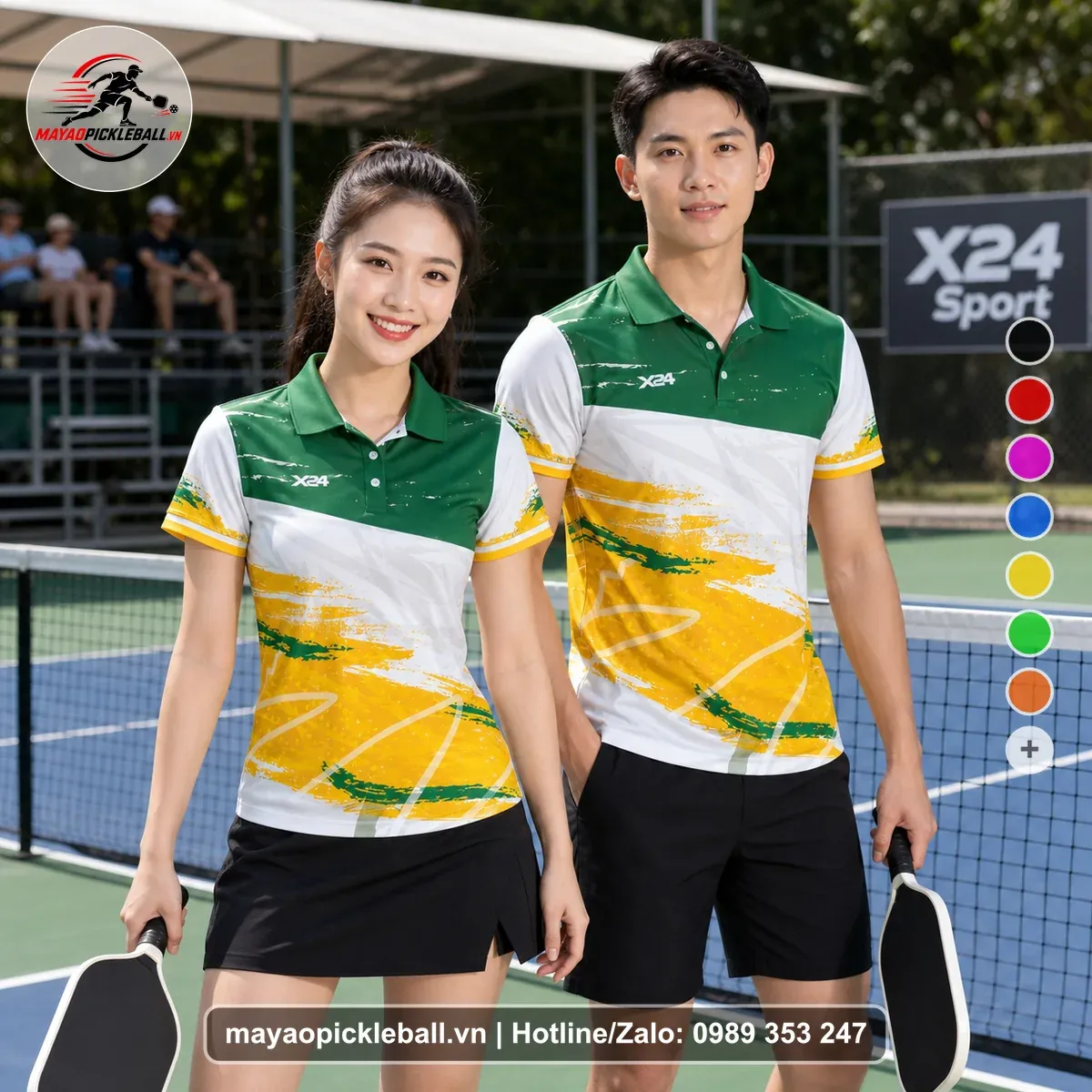 Bộ Quần Áo Pickleball PND-PB-090 Xanh Năng Động