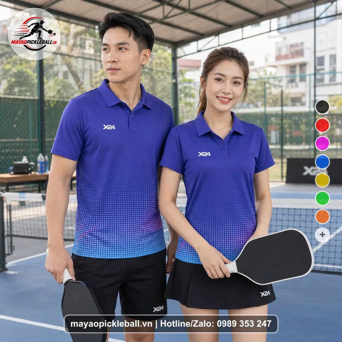 Bộ Quần Áo Pickleball PND-PB-101 Tím Năng Động