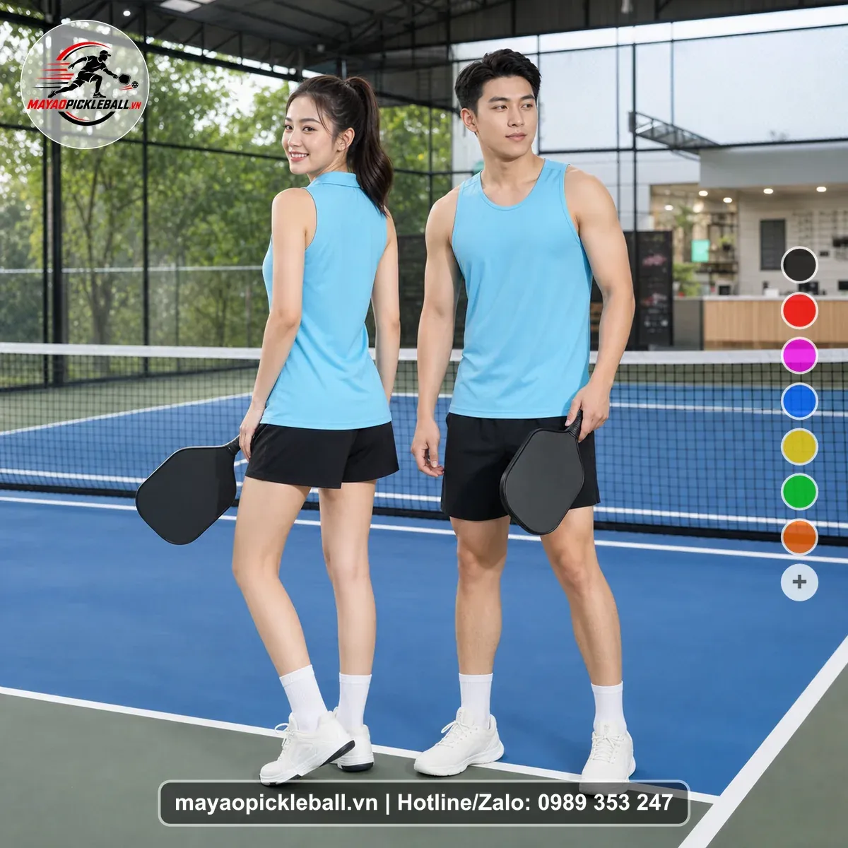 Bộ Quần Áo Pickleball PND-PB-103 Xanh Năng Động