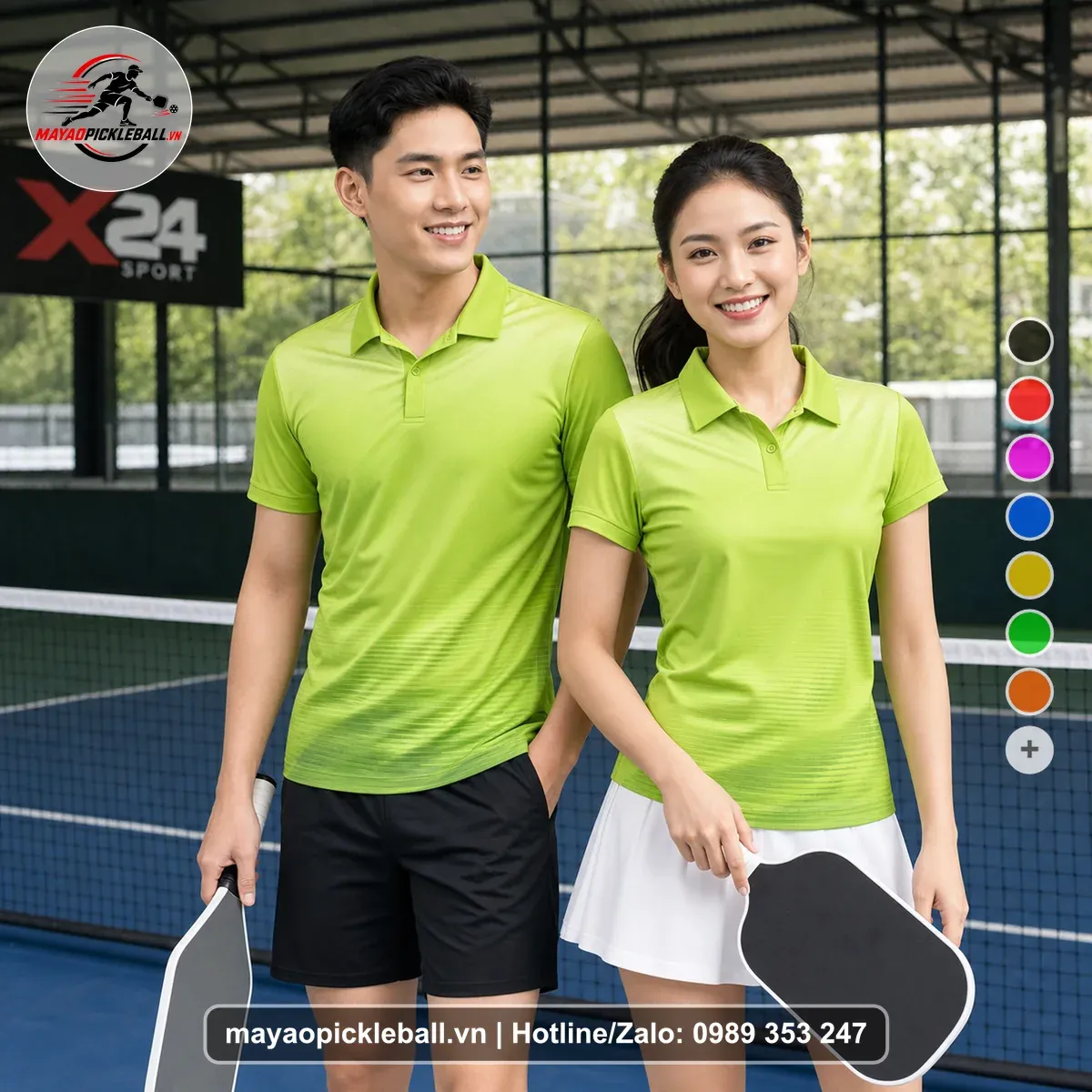 Bộ Quần Áo Pickleball PND-PB-104 Xanh Năng Động