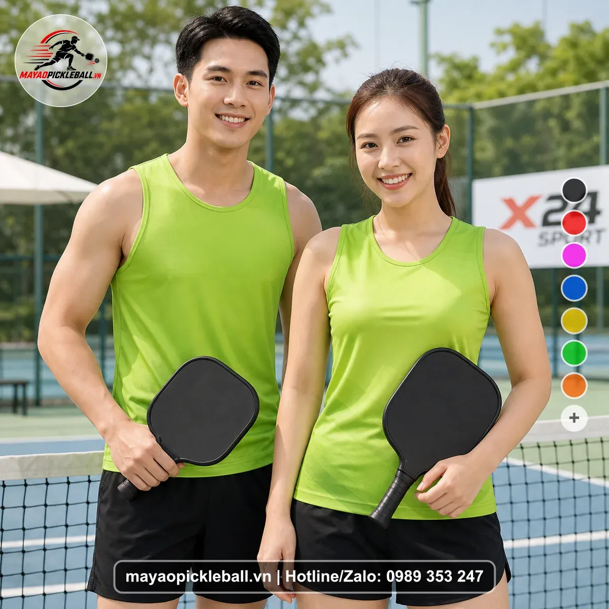 Bộ Quần Áo Pickleball PND-PB-104 Xanh Năng Động