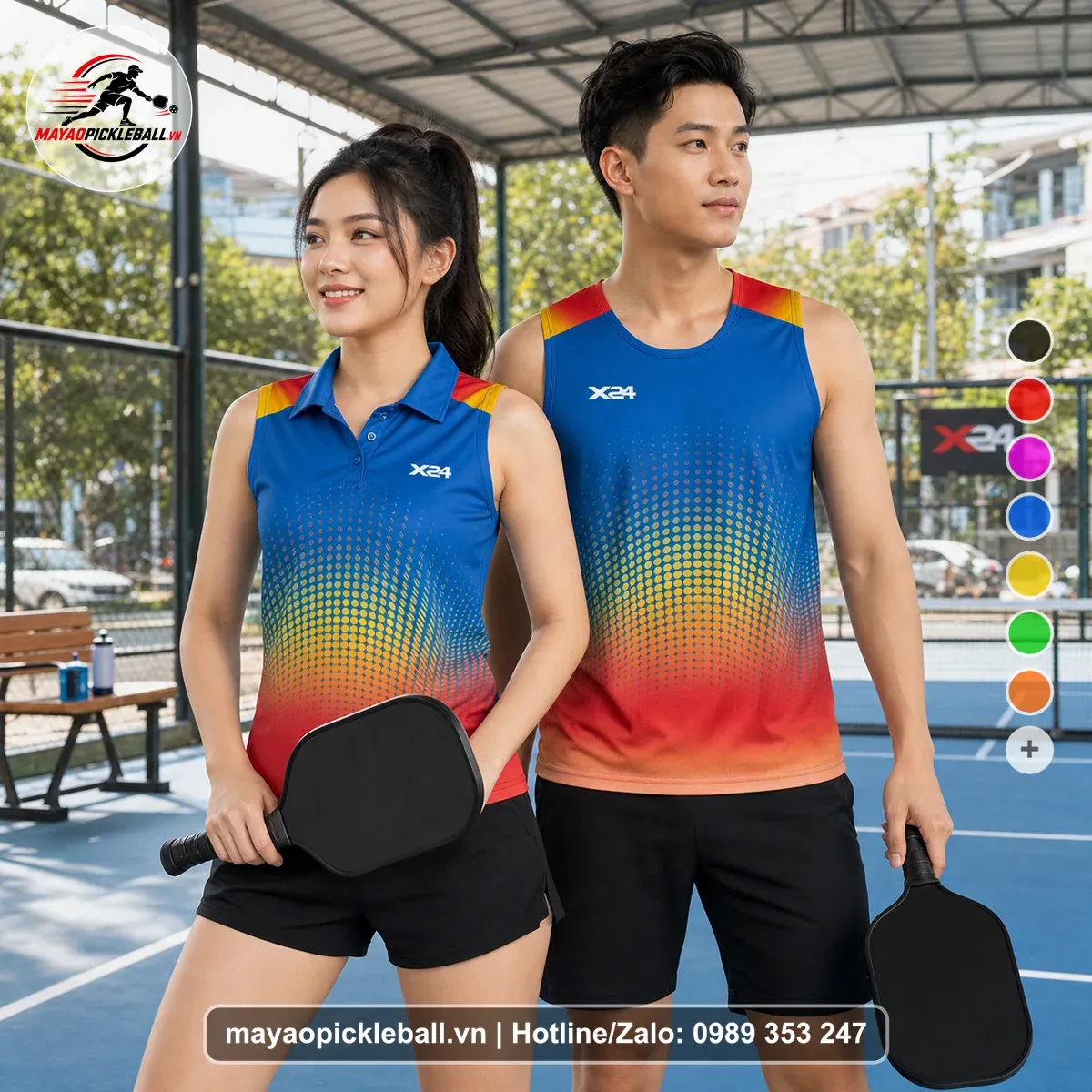 Bộ Quần Áo Pickleball PND-PB-111 Xanh
