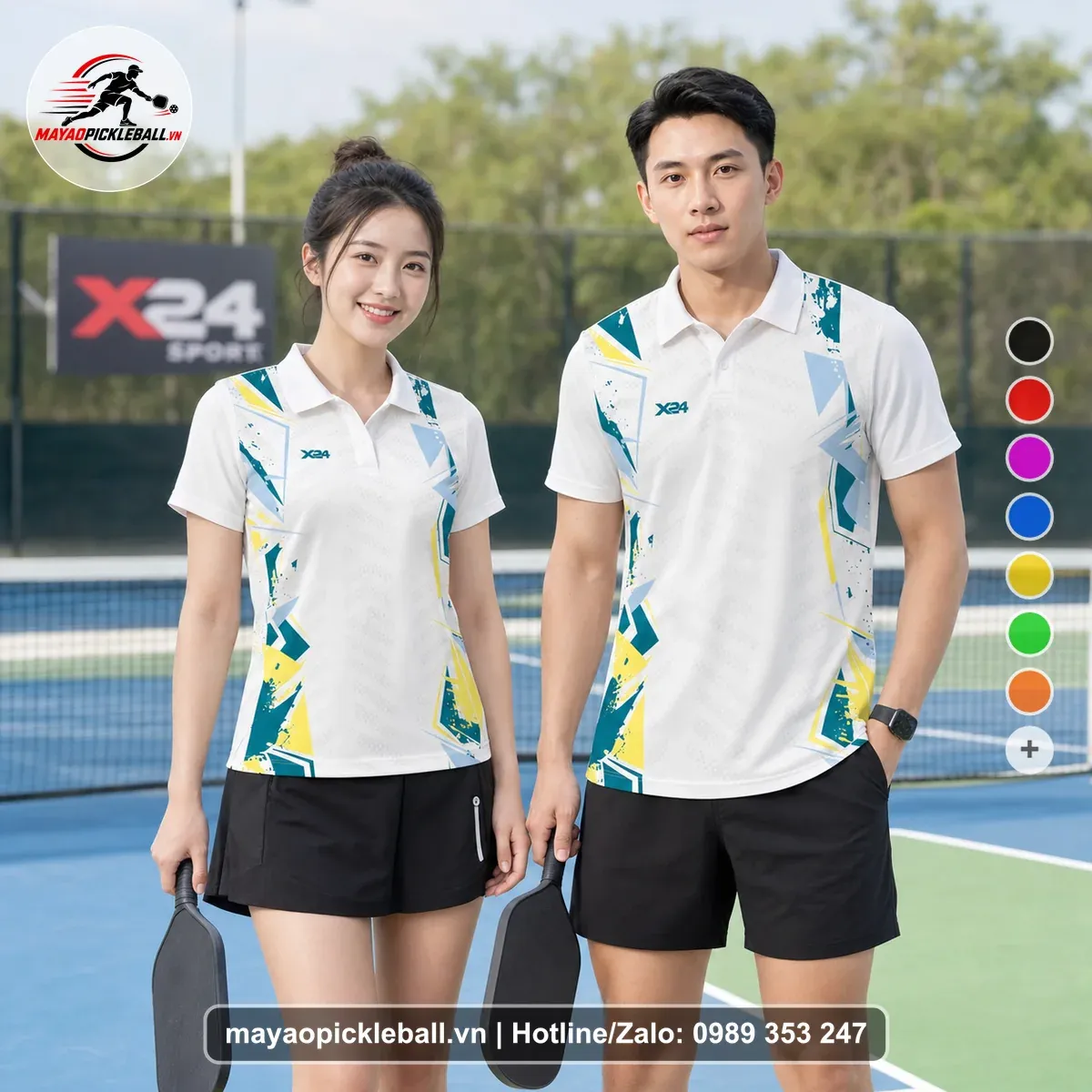 Bộ Quần Áo Pickleball PND-PB-118 Trắng